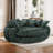 Oversized Compression Bean Bag Sofa - Large Round Loveseat With Pillows-106371822