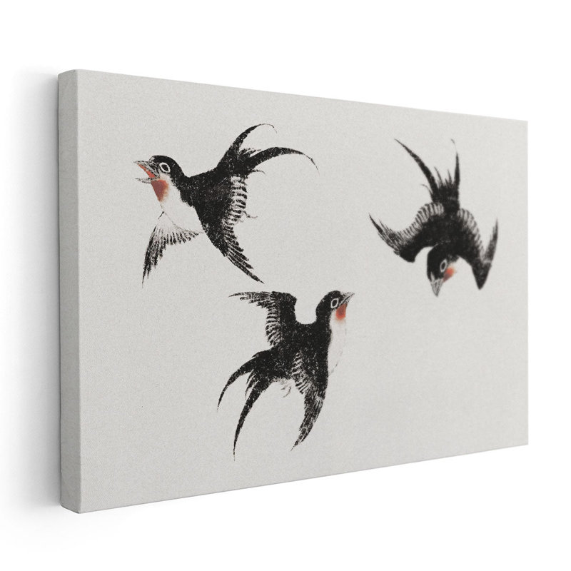 Birds, from Album of Sketches, 1814 - reproduction d'art sur toile, H 20 po x l 30 po