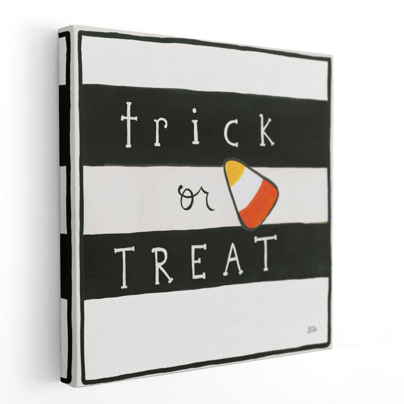 Trick or sort - reproduction d'art sur toile, H 20 po x l 20 po