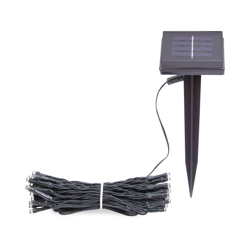 Ahki 590cm LED Solar Powered 50 - Bulb Mini String Light (End to End Connectable), Multicolour
