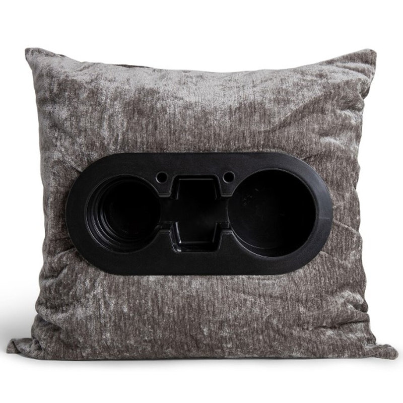 Coussin Nesty, Gris anthracite