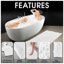 2 Piece Set Rectangle/U-shaped Bath Mat-19840748