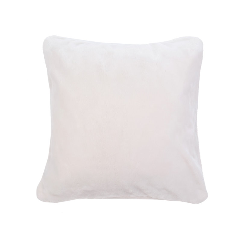 Cashmere Feeling Square Throw Cushion, White