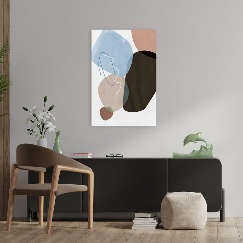 Art contemporain, art abstrait, H 36 po x l 24 po