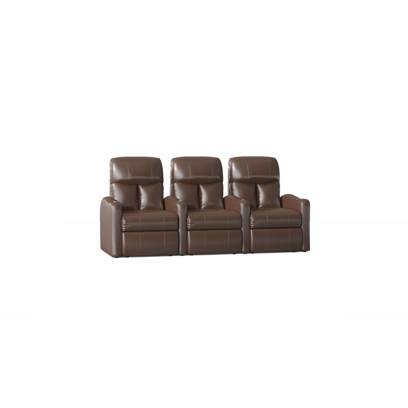 Canapé de cinéma maison (rangée de 3), Électrique, Acajou ultra