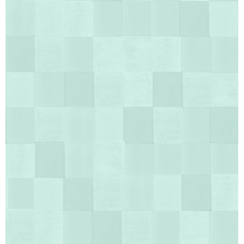 Yuki Osada Checkered Wallpaper Double Roll, Turquoise
