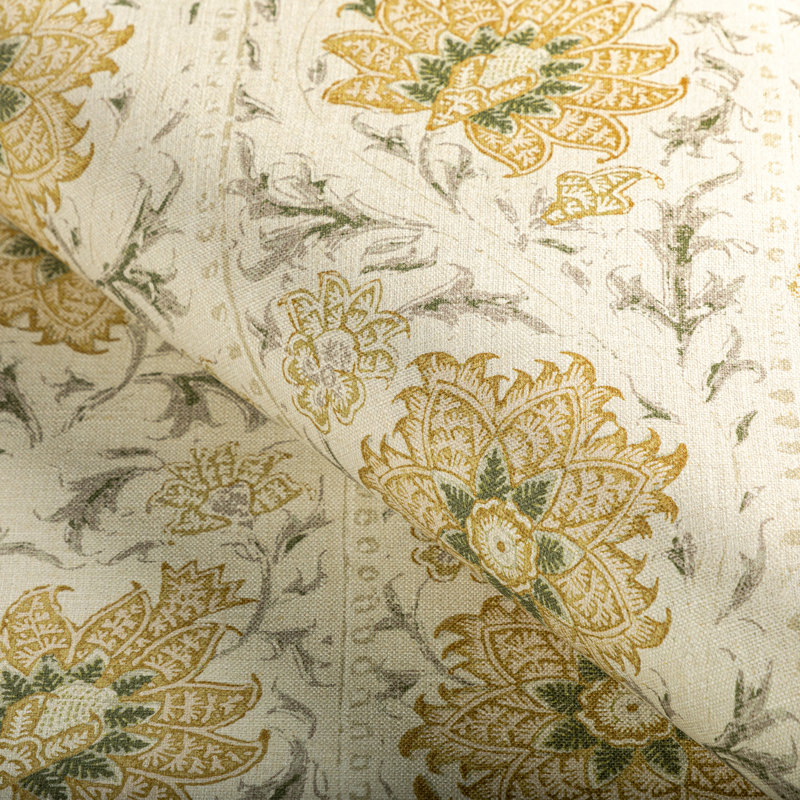 Calico Vine Fabric, Marigold