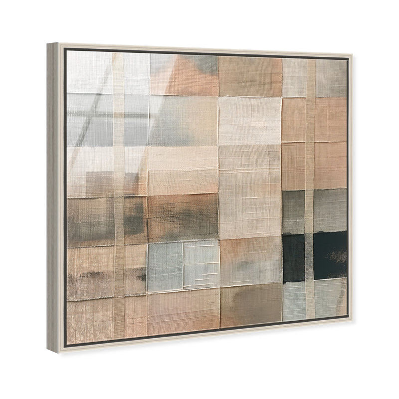 Minimalist Mesh High-Gloss Frameless Acrylic Glass Wall Art Abstract Print by Oliver Gal, Ready to Hang, 12 x 12, 17"H x 17"W