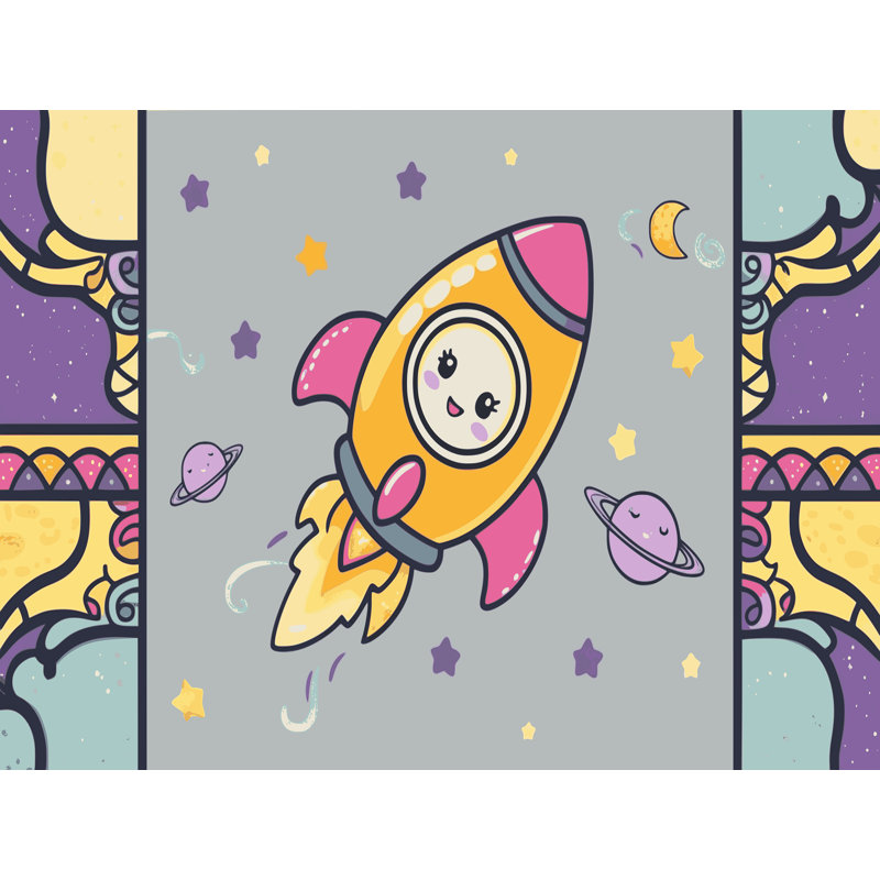 Tapis pour enfants Zoomie, Rectangulaire 8 pi x 10 pi