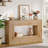 59-Inch Long Console Table,Natural Sofa Table with Storage for Entryway-1615424998