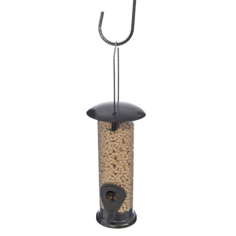 Abelino Metal Hanging Tray Bird Feeder