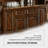 66.93"American-style solid wood bar counter