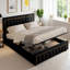 Velvet Upholstered Storage Bed Frame-1117769293-1298793776