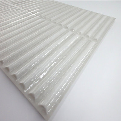Stripes 12x24 Fluted 3D Porcelain Wall Tile – Ribbed Textured Modern Tile