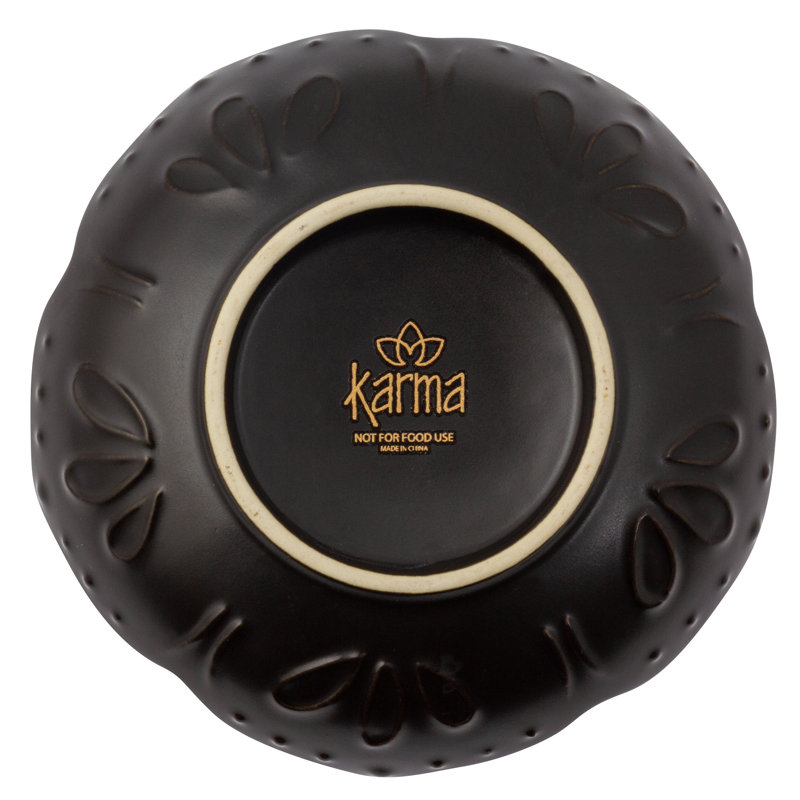 Large Shaped Trinket Tray  Black