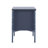 Mariner Coastal Vintage PU Leather Upholstered Nightstand with 2 Drawers