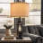 23.75" Industrial Style Touch Table Lamp With Usb Charging,for Living,office,hallway Including Bulb