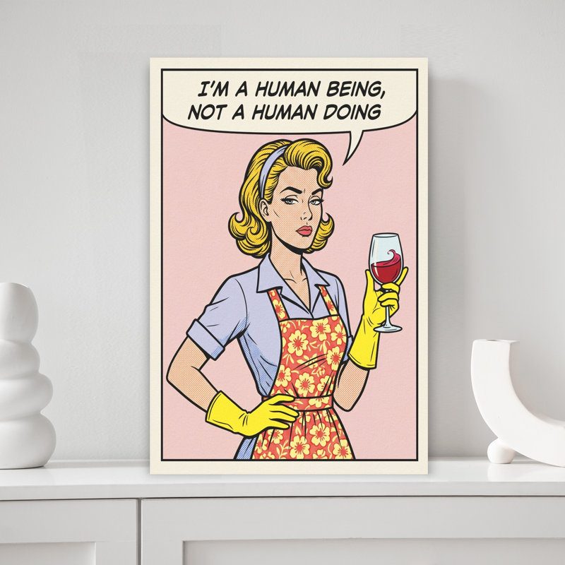 Contemporary Art Retro Vintage Wall Art, 12" H x 8" W