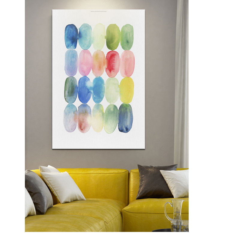 « color fusion i », impression, H 12 po x l 8 po x P 1,5 po, Toile tendue