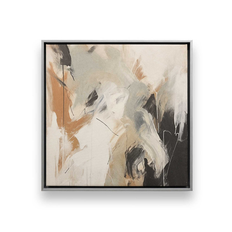 Chaotic Crescendo II Canvas Print, Polished Chrome Floater Framed, 24.75" H x 24.75" W x 1.75" D