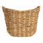 Water Hyacinth Seagrass Scoop Basket With Bamboo Handle