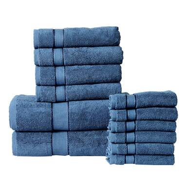 Mccullen 6 Piece 100% Cotton Towel Set Color: Eucalyptus