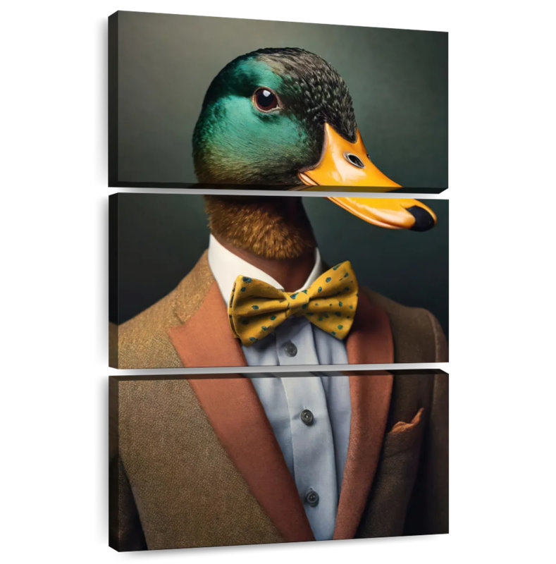 Brampt A Duck Portrait, 32" H x 20" W