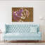 Abstrait mauve abstrait, impression d'art contemporain contemporain-129970509