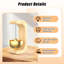 Sonnette magnétique magnétique pour ouverture de porte, cloche de porte en laiton et bois naturel pour l'entrée du magasin et le café-2077620048