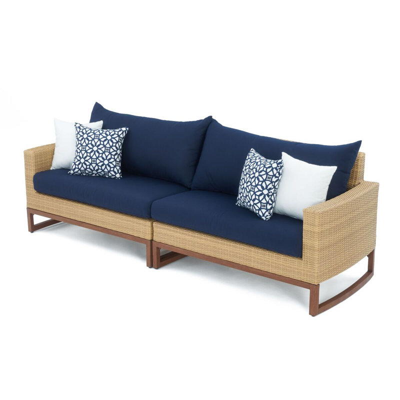 Milana Outdoor 8 - Piece Conversation Set, Canvas Navy Sunbrella® Canvas