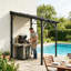 Abri de jardin spacieux et spacieux avec abri de jardin à toit rigide