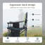 Chaise de camping pliante surdimensionnée renforcée en X avec porte-gobelet-468565105-443962747