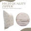 Coussins décoratifs à motif de blocs de chambre à coucher et de canapé de style campagnard fabriqué à la main par Fab Fabine 18 x 18 pouces - Alpana-118816054-118816048