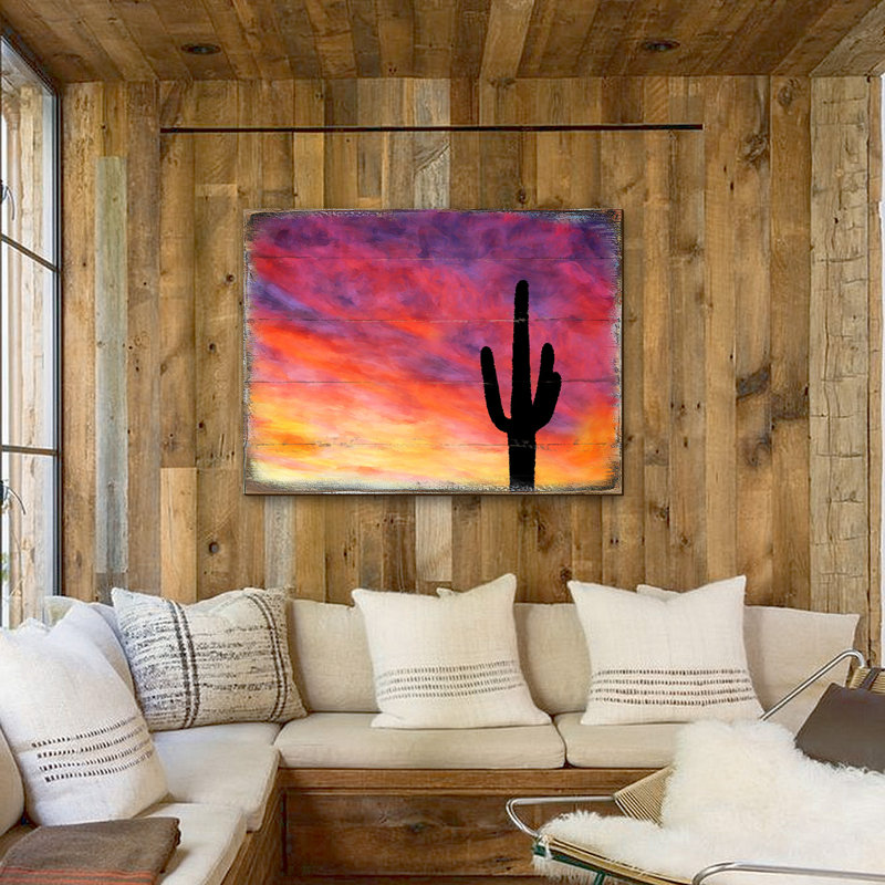 Bloc de bois cactus Schenk, H 12 po x l 18 po x P 1 po