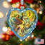 Holiday 5.5'' Handmade Glass Hanging Figurine Ornament