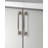 Slim Series 6-1/4 in. (160 mm) Center-to-Center Modern Satin Nickel Cabinet Handle/Pull (5-Pack)-37410871