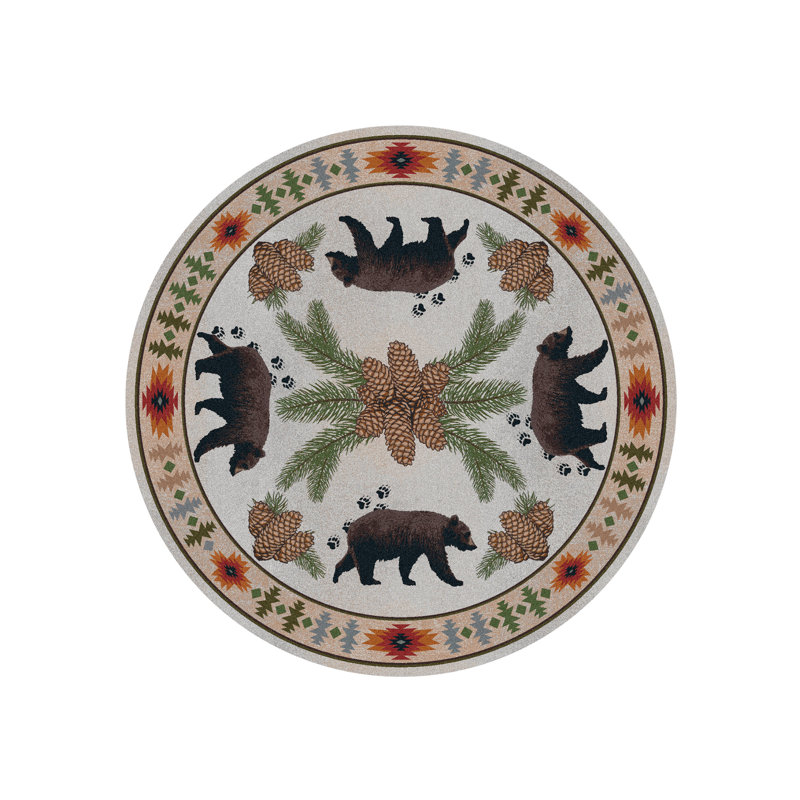 Elvis Indoor Rug, Round 8'