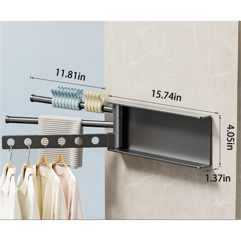 Stealthfold Retractable Clothes Rack