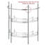 53.8cm W x63.5cm H x 27.4cm D Freestanding Bathroom Shelves