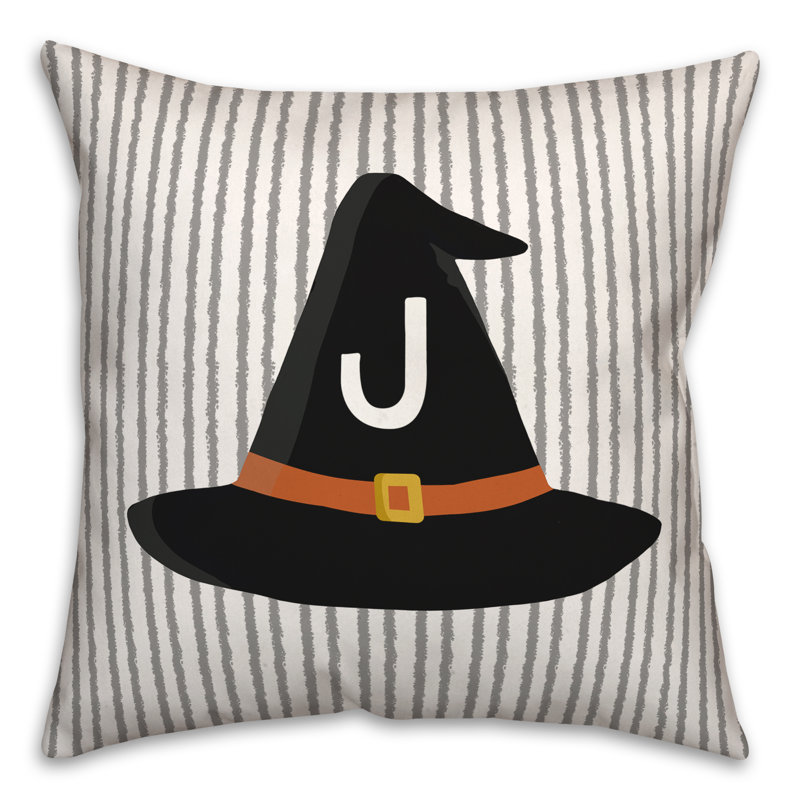 Reversible Throw Pillow, J