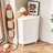 Modern Triangle Corner Storage Cabinet With Adjustable Shelves-1987686595