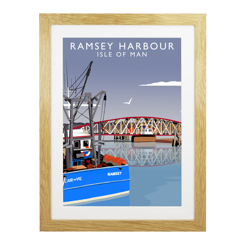 'Ramsey H' by Richard O'Neil - Print, 43.5 cm H x 33.5 cm W x 2.2 cm D, Oak Wood Frame