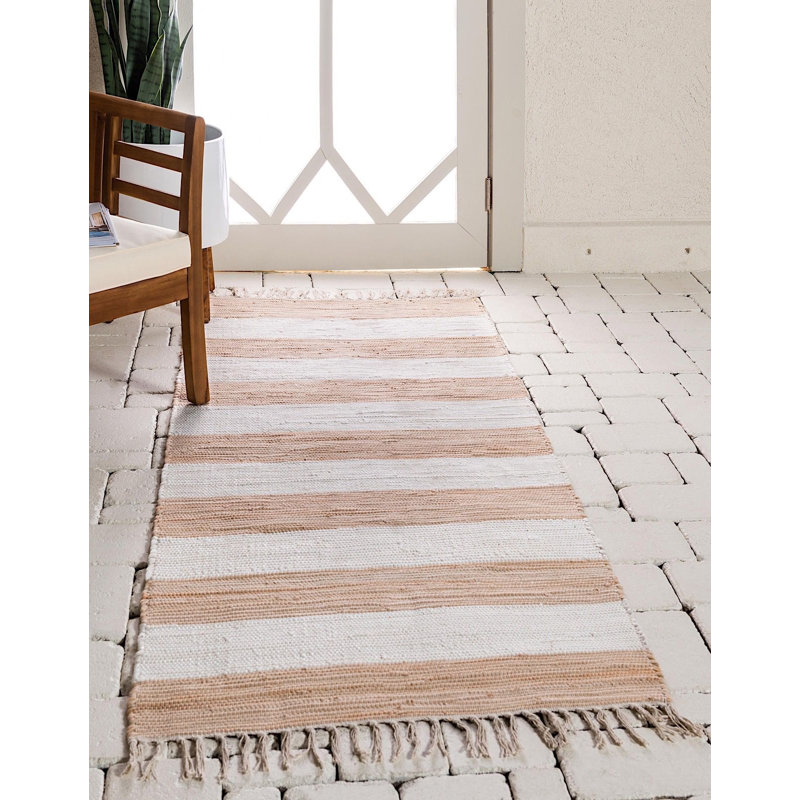 Carlotta Cotton Striped Indoor Rug, Runner 2'6" x 6'