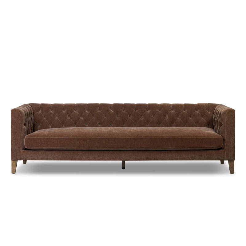 Canapé Chesterfield Beola, Amici Tobacco Velvet