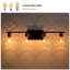 Moderne 4 lumières de meuble-lavabo avec abat-jour en verre, style rétro pour miroir, cuisine, salle à manger, chambre à coucher, couloir - or et noir mat exquis