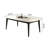 Luxury Marble Ash Wood Rectangular Dining Tables-102782909
