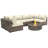 Lsi Fully Assembled 7 Peice Sectional Seating Group With Sunbrella Cushions And Fire Pit-606470885