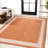 Cityside Classic Diamond Border Orange/Cream Indoor/Outdoor Rug-69807090