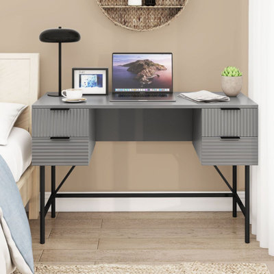 Metal Base Computer Desk