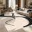1PC Abstract Neutral Black Brushstroke Wave area rugs for Living Room, Soft and Comfortable, Suitable for all seasons, easy-to-maintain, machine washable Indoor floor mat, Under Table Farmhouse suitable for dining table, bedroom, entryway, home-1540045960